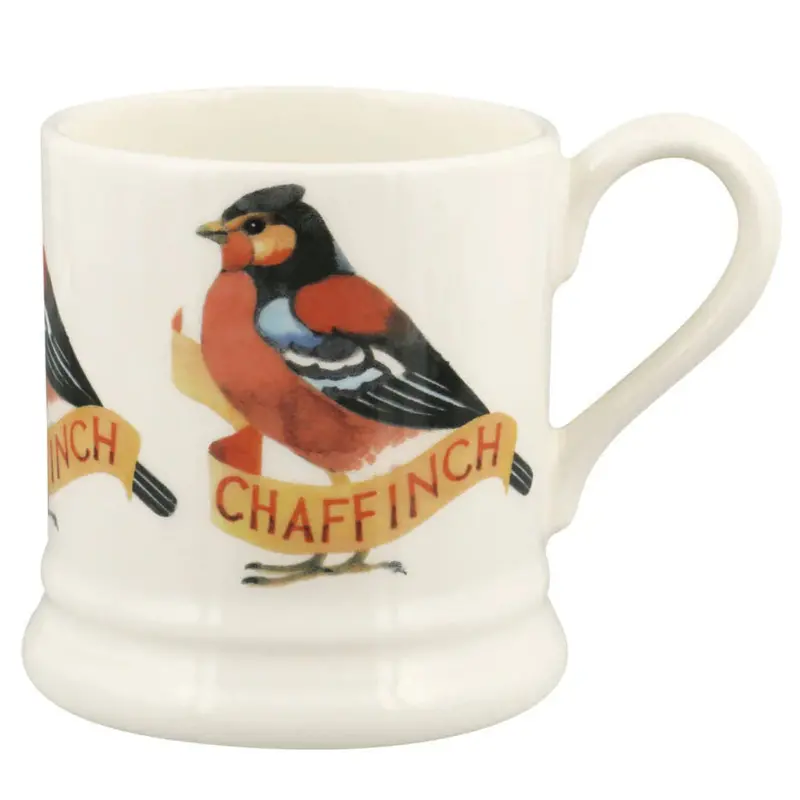 Emma Bridgewater Chaffinch Half-Pint Mug – Artisan Ceramic Mug With Botanical Design 1