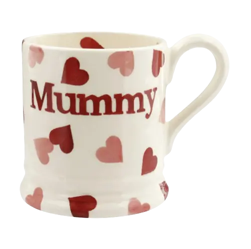 Emma Bridgewater Pink Hearts ‘Mummy’ Half-Pint Mug 1