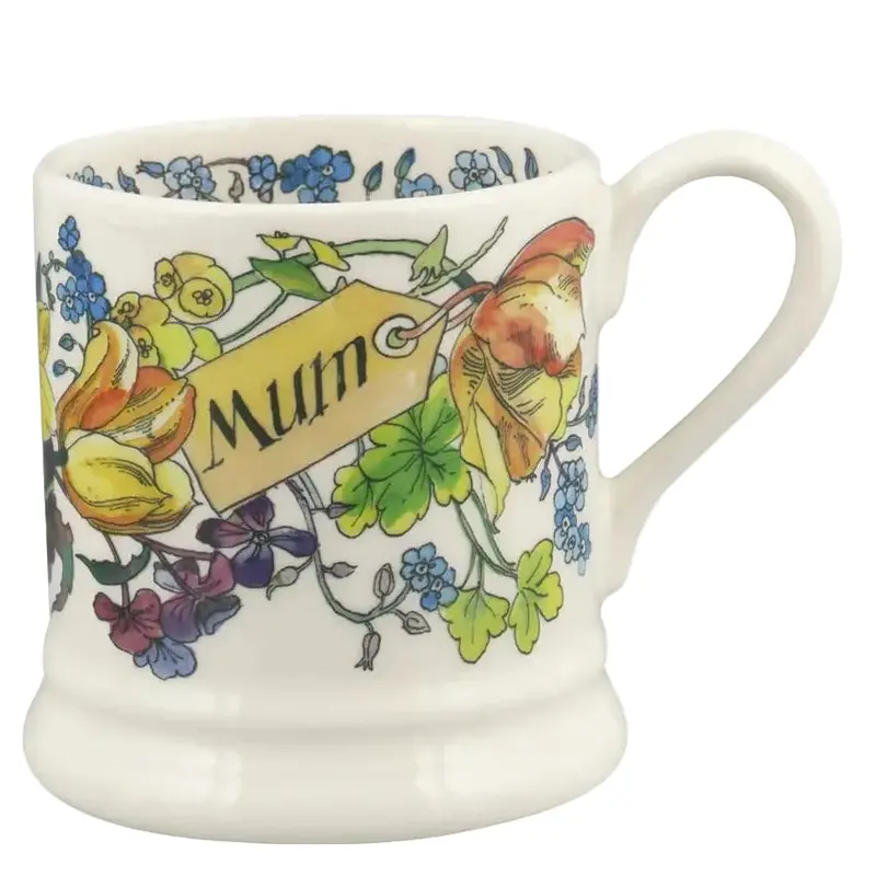 Emma Bridgewater Spring Bunch 'Mum' Ceramic Mug – 1/2 Pint Capacity 1