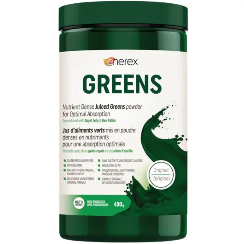 Enerex Greens Original Superfood Powder – Organic Plant-Based Nutrient Blend, 400G 1
