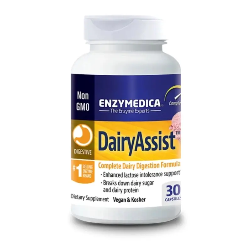 Enzymedica Dairy Assist Lactose Digestion Aid – 30 Capsules 1