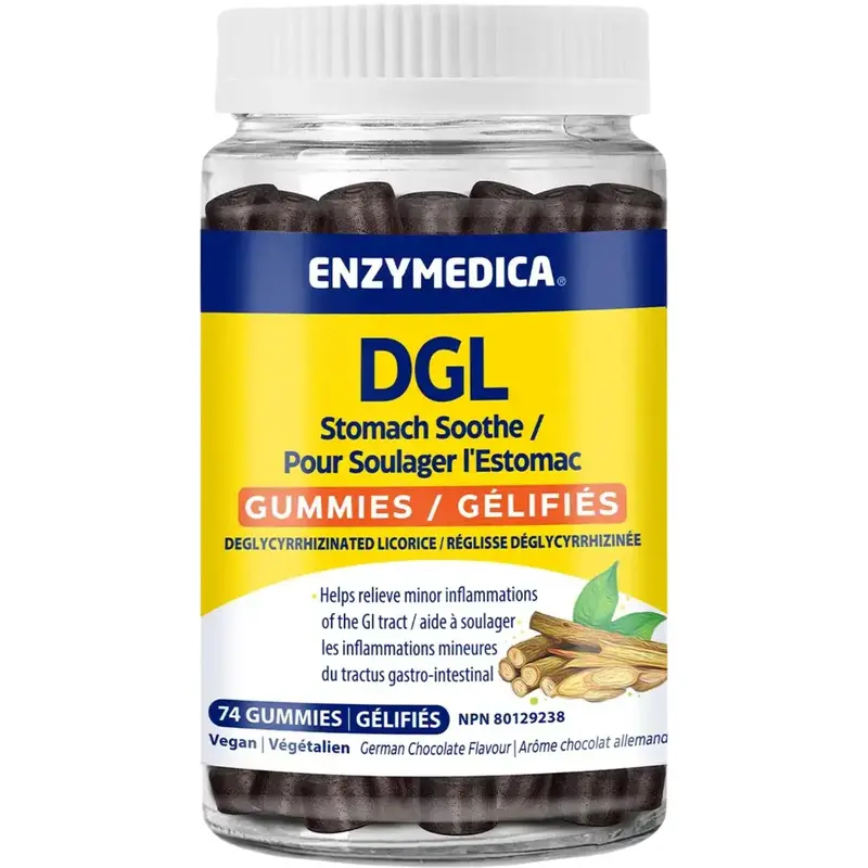 Enzymedica Dgl Licorice Root Gummies For Digestive Comfort – 74 Count 1