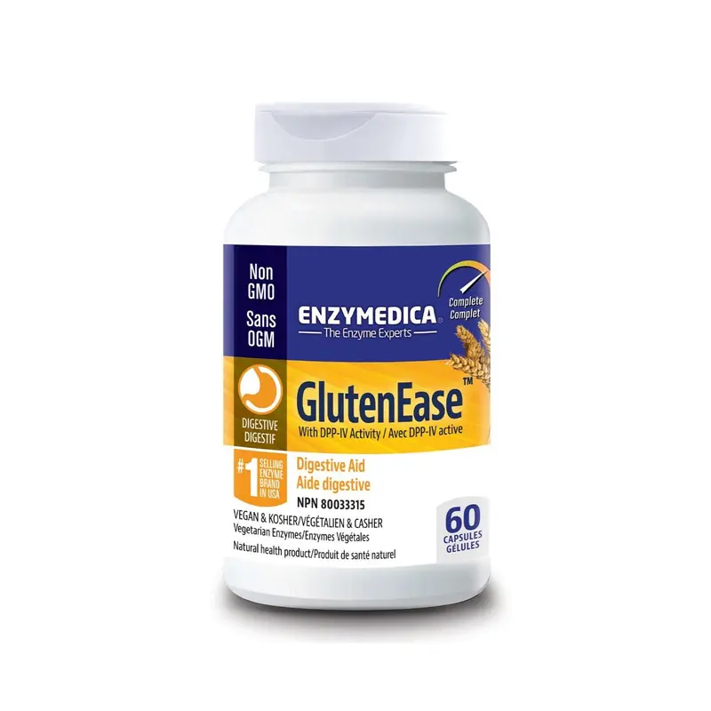 Enzymedica Glutenease Gluten & Casein Digestive Aid – 60 Capsules 1