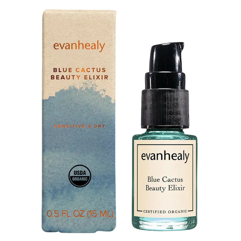 Evanhealy Blue Cactus Beauty Elixir – 15Ml Lightweight Hydrating Oil Serum 1