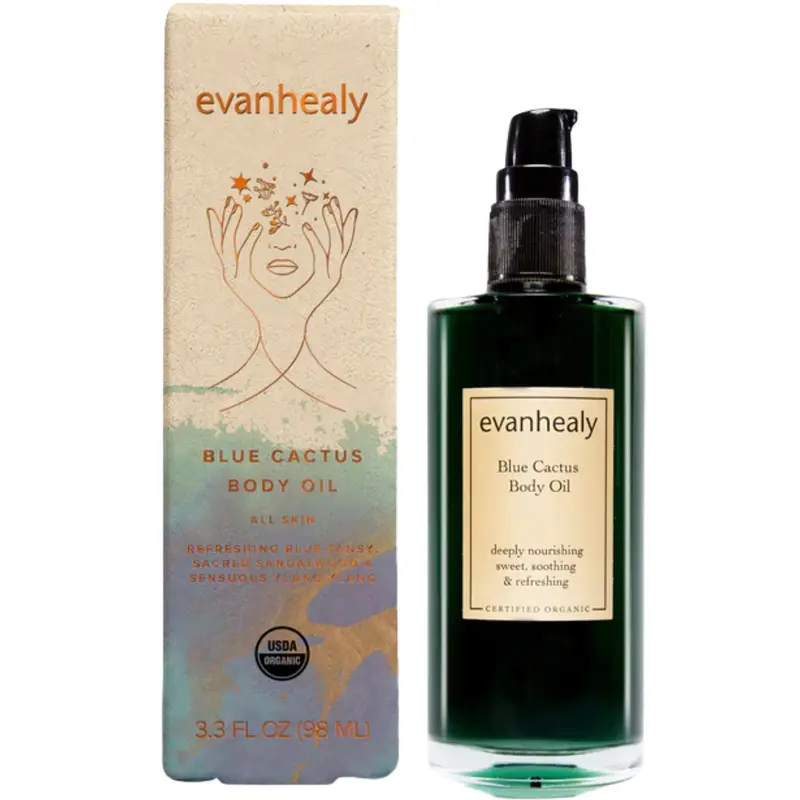 Evanhealy Blue Cactus Nourishing Body Oil – 98Ml Botanical Moisturizer 1