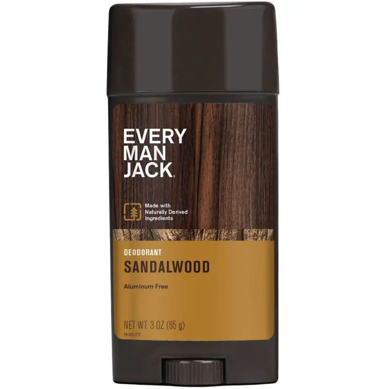 Every Man Jack Aluminum-Free Deodorant – Sandalwood Scent, 85G 1