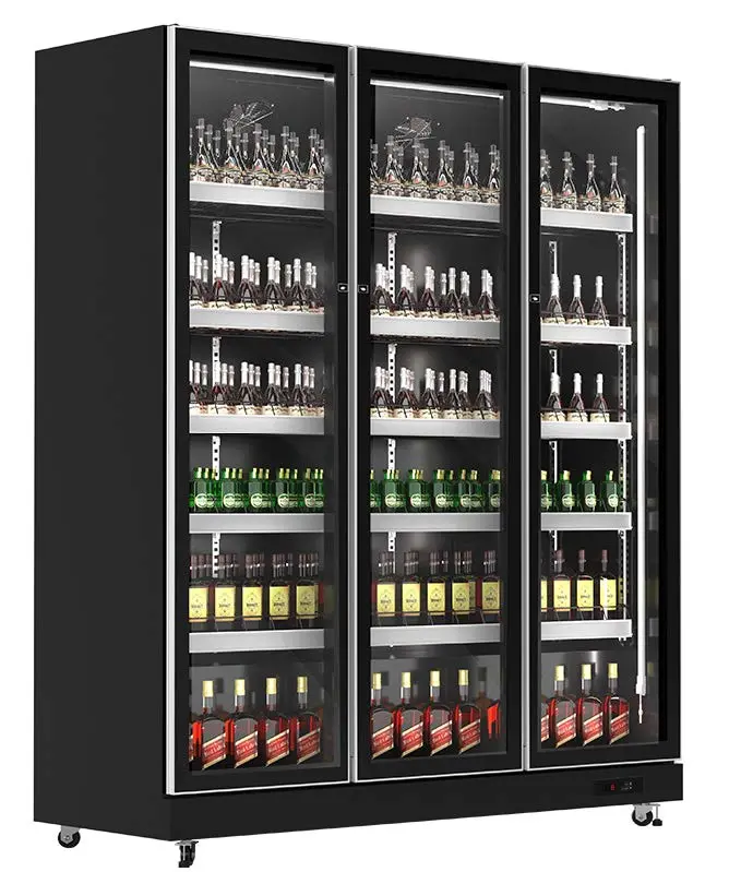Exquisite Dc1100 Triple-Glass Upright Display Refrigerator 1