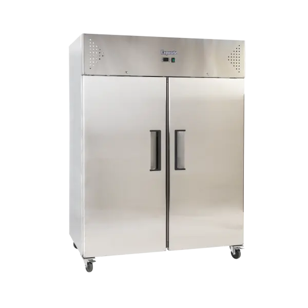Exquisite Gsc1410H Dual-Solid-Door Upright Refrigerated Storage 1
