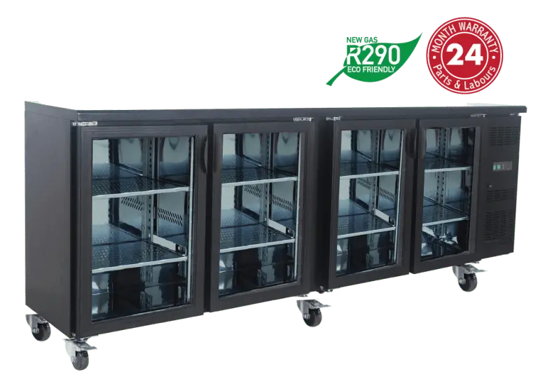 Exquisite Ubc630 Backbar Refrigerator: Four-Swing-Door Display 1