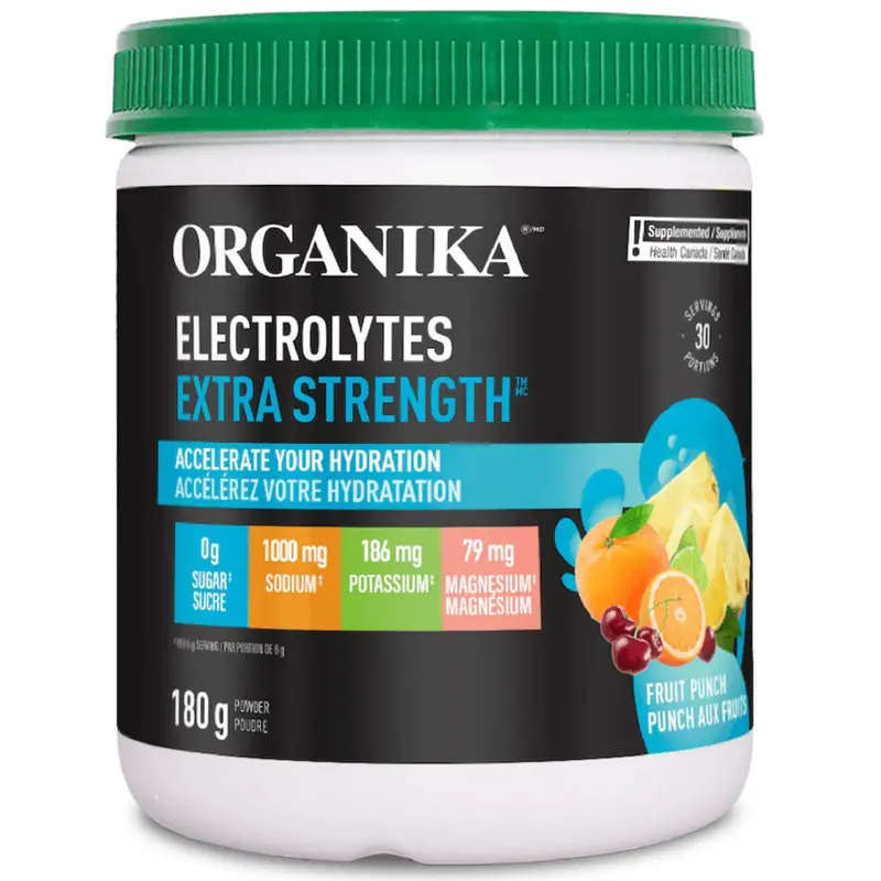 Extra-Strength Electrolyte Powder – Fruit Punch Flavor, Rehydration Support (180G) 1