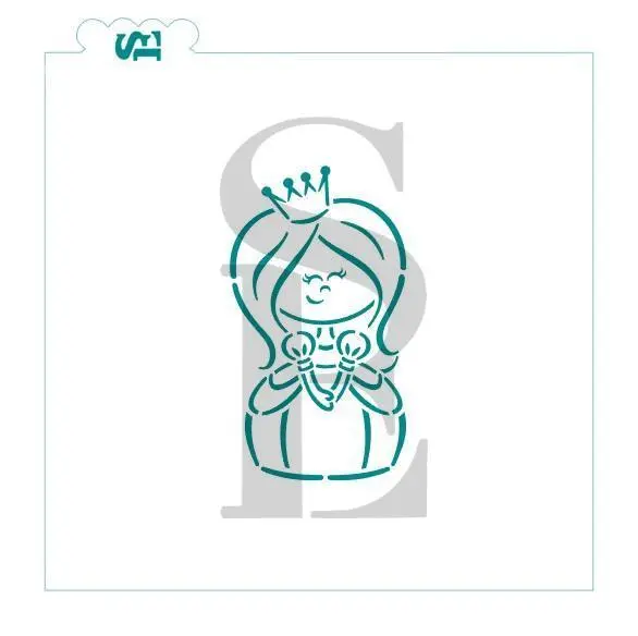 Fairy Tale Princess Customizable Stencil 1