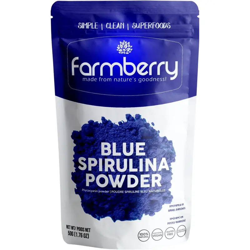 Farmberry Organic Blue Spirulina Powder, 50 G 1