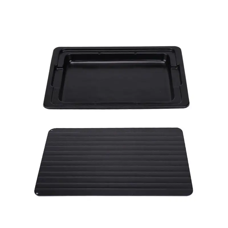 Fda-Certified Aluminum Fast-Thaw Meat Tray – Large Miracle Thawing Plate 1