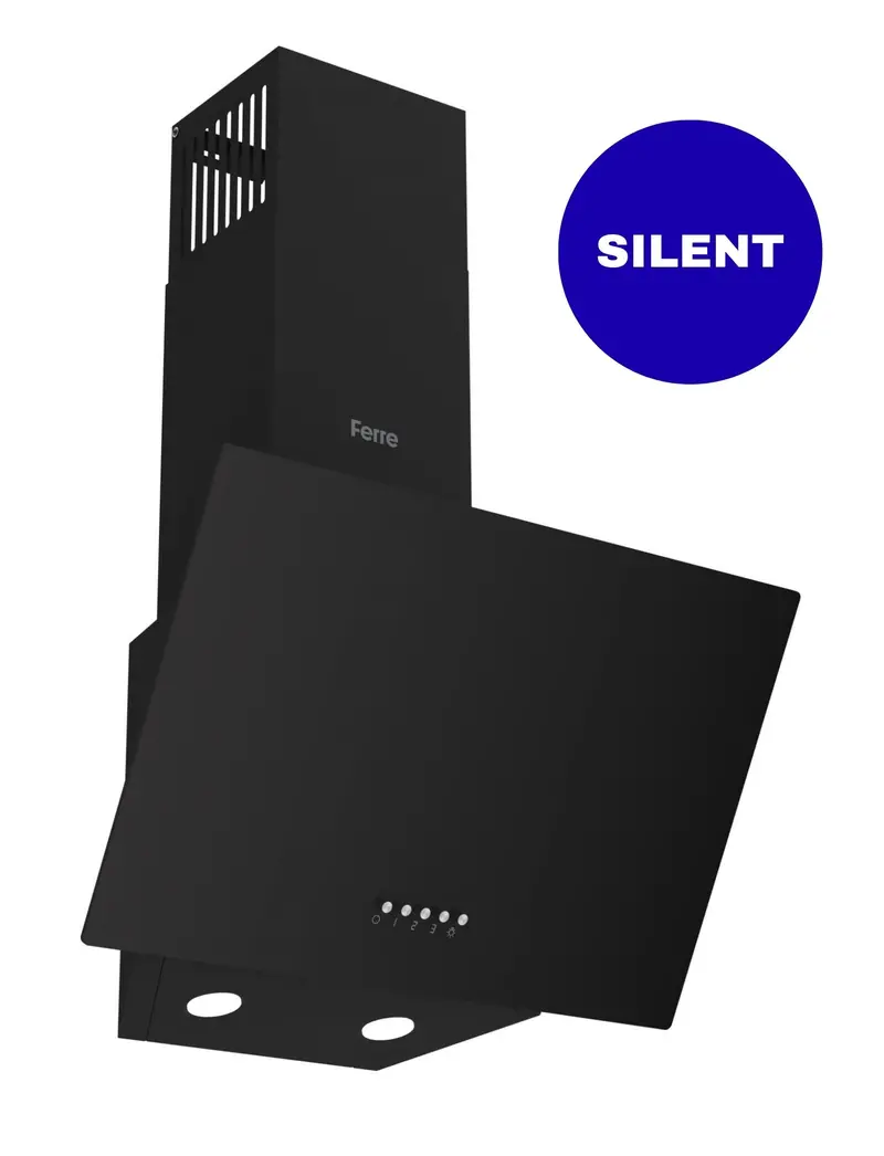Ferre H501P-Inv-Bl 50Cm Silentart Chimney Hood – Black 1