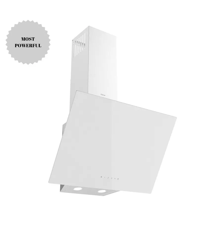 Ferre H601T-Wh-S35 60Cm White Touch-Control Cooker Hood – 650 M³/H Extraction 1