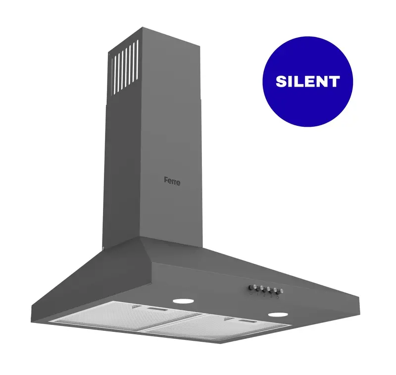 Ferre Ph500-Inv-Pgr 50Cm Silentart Pyramid Chimney Hood – Grey 1