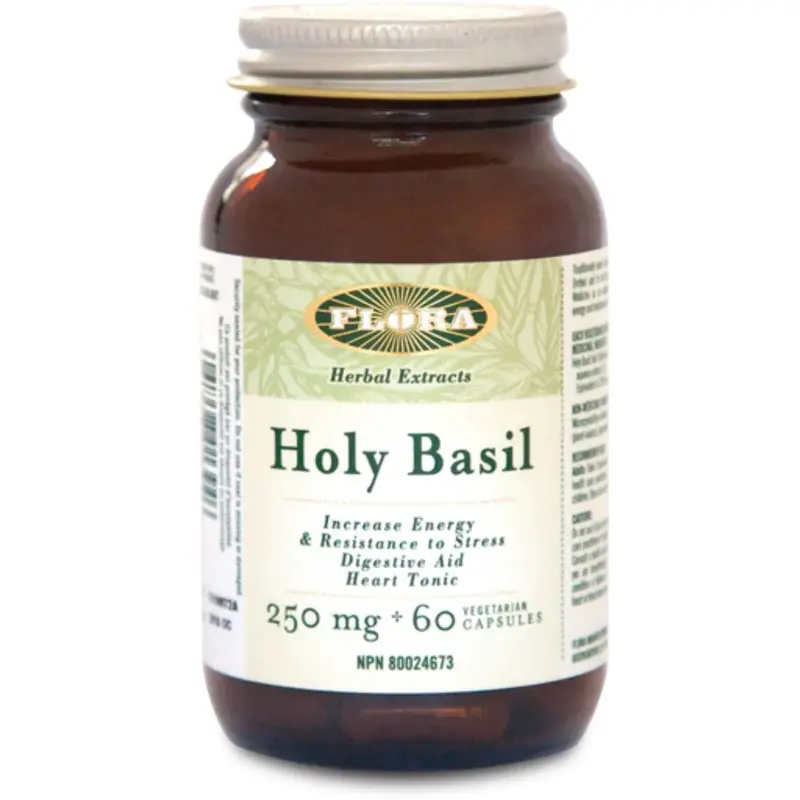 Flora Holy Basil Adaptogen – Stress & Cortisol Support (60 Capsules) 1