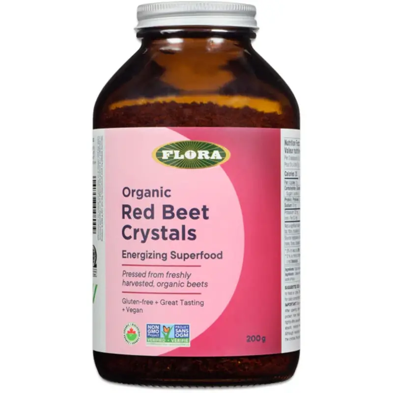 Flora Organic Red Beet Crystals – Pure Powdered Beets, 200 G 1