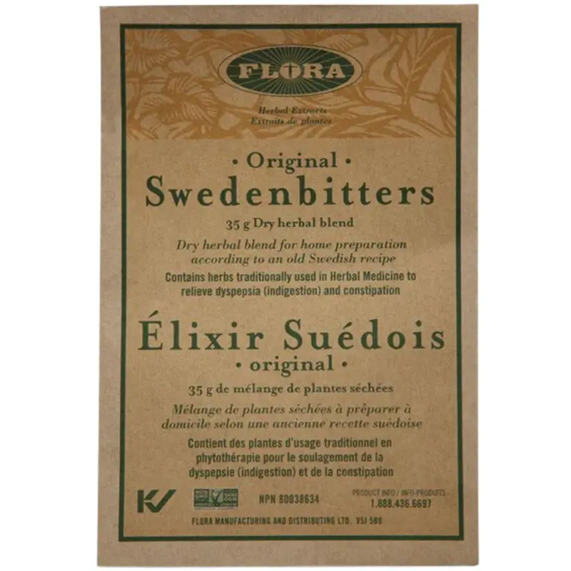 Flora Sweden Bitters Dry Herbal Formula – 35G Traditional Digestive Tonic 1