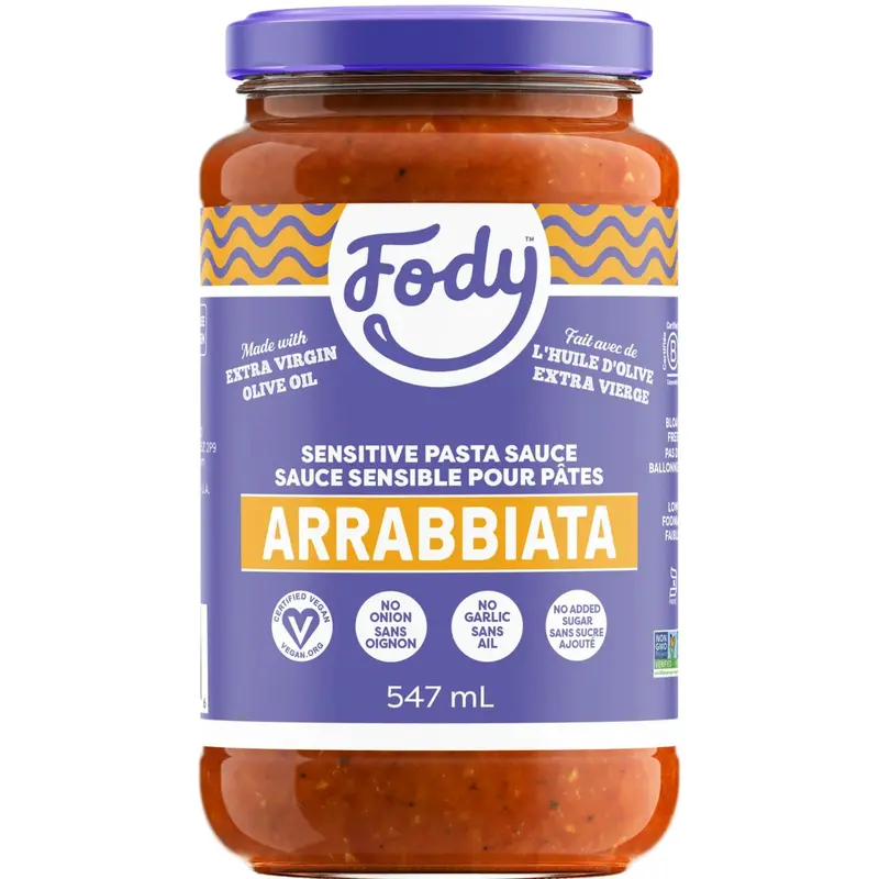 Fody Foods Low-Fodmap Spicy Arrabbiata Pasta Sauce – 547Ml Garlic-Free Red Pepper Kick 1