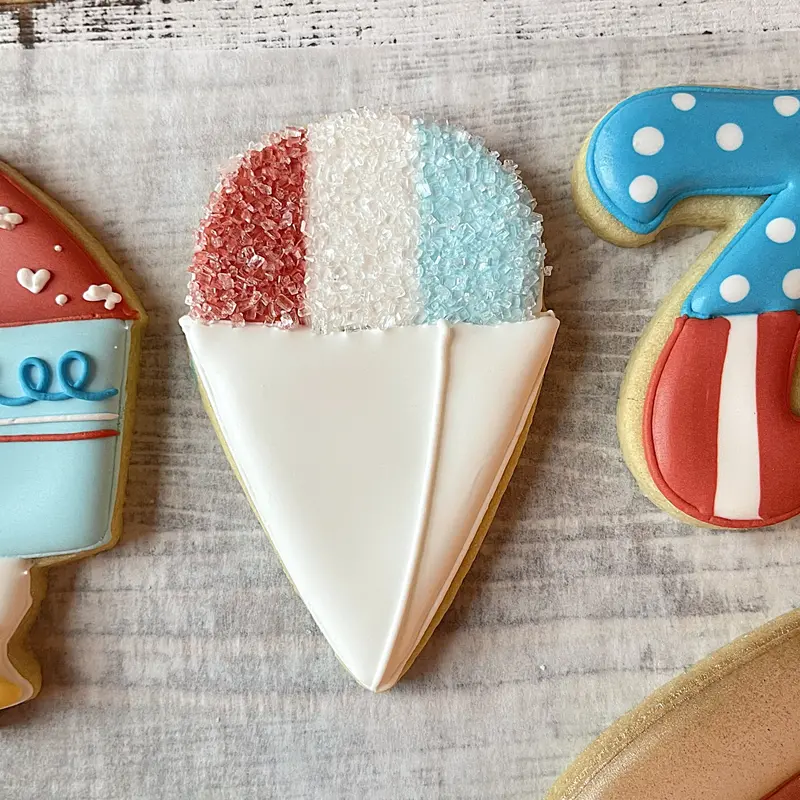 Frozen Treat Snow Cone Cookie Cutter Stl File (Digital) 1