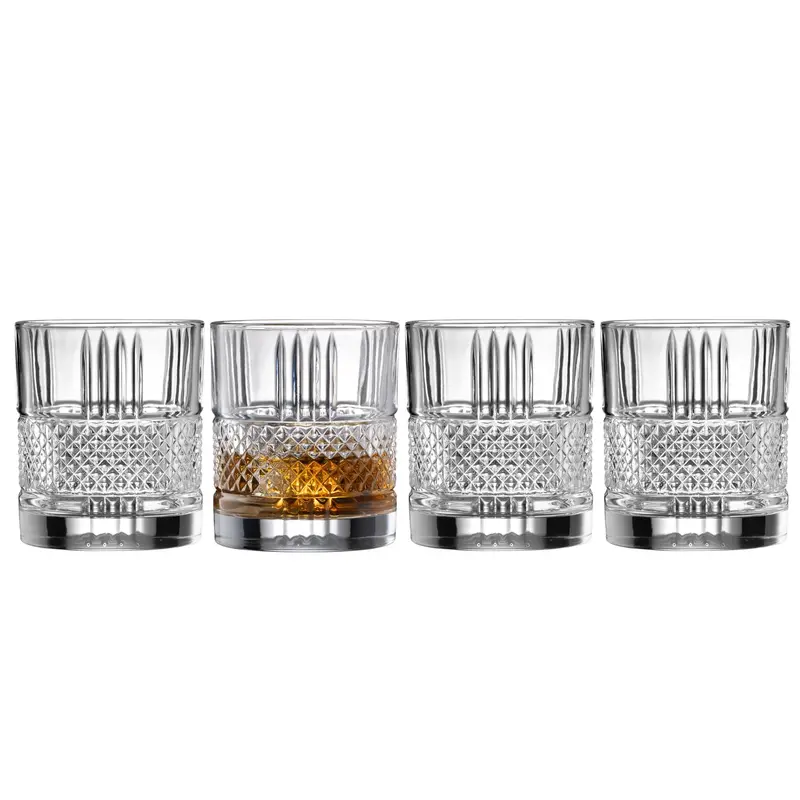 Galway Crystal Eyre Dof Tumbler Set – 4-Piece Distinctive Crystal Glasses 1