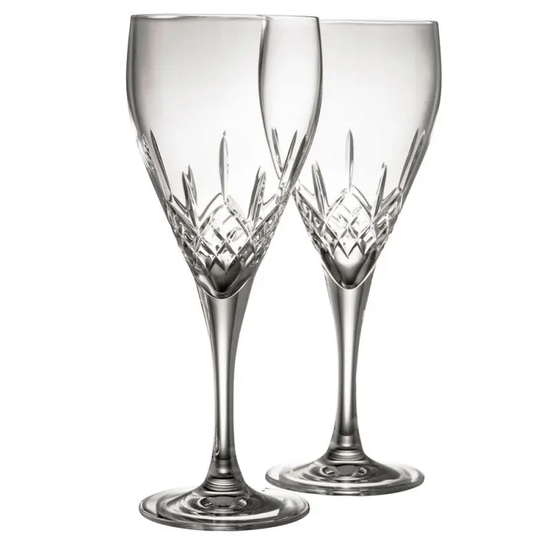 Galway Crystal Longford Red Wine Glass Set (2) 1