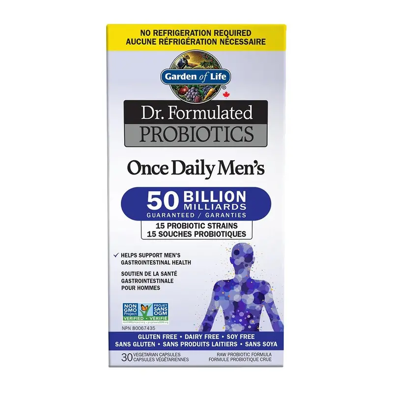 Garden Of Life Dr. Formulated Men’S Once-Daily Probiotic – 50 Billion Cfu, 30 Capsules 1