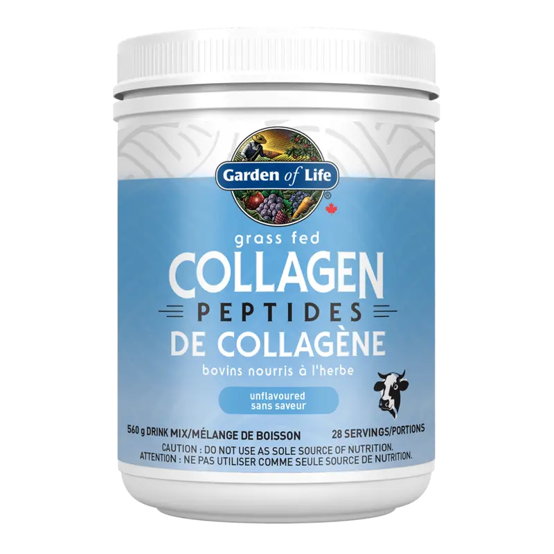 Garden Of Life Grass-Fed Collagen Peptides – Unflavored, Hydrolyzed Protein Powder, 560 G 1