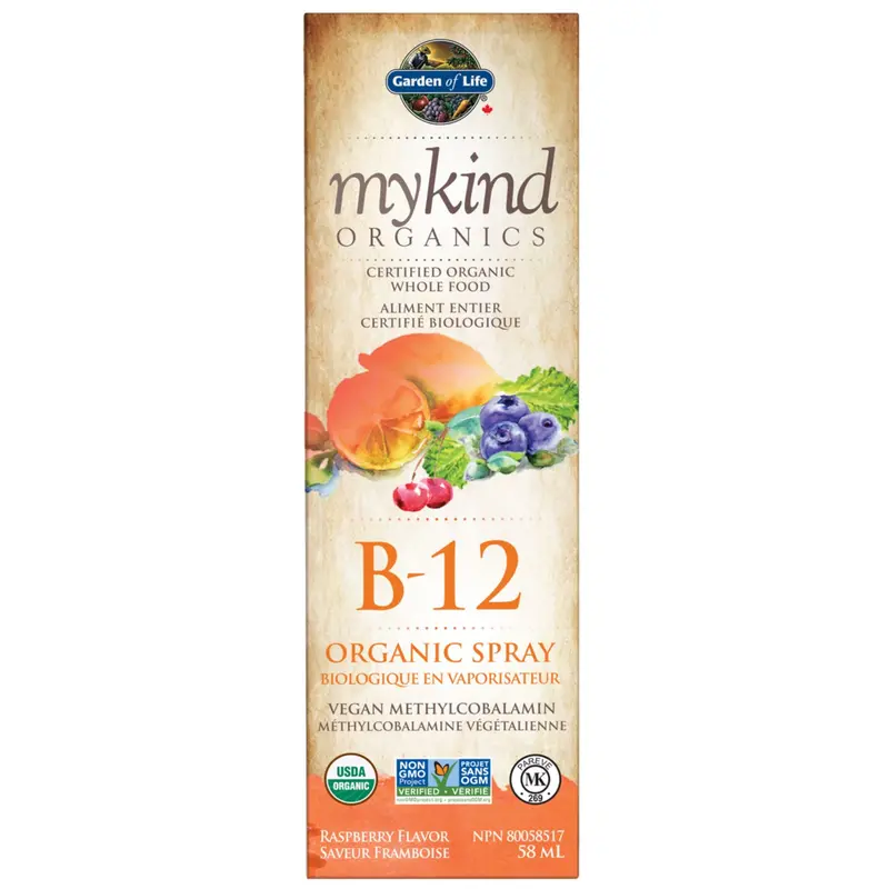 Garden Of Life Mykind Organics Vitamin B12 Spray – Raspberry Flavor, 58 Ml 1