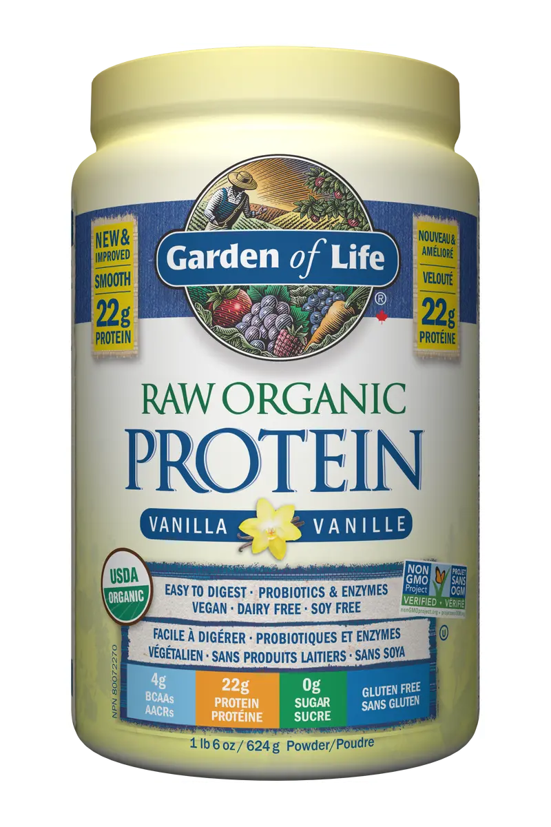 Garden Of Life Raw Organic Protein Powder – Vanilla, 624 G 1