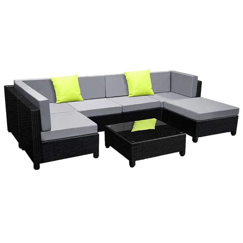 Gardeon 7-Piece Outdoor Sofa Set With Cushions 1