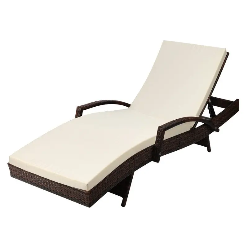 Gardeon Bedarra Outdoor Sun Lounger – Adjustable Backrest & Flip Armrests 1