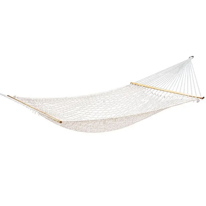 Gardeon Cream Double-Swing Hammock With Stand 1
