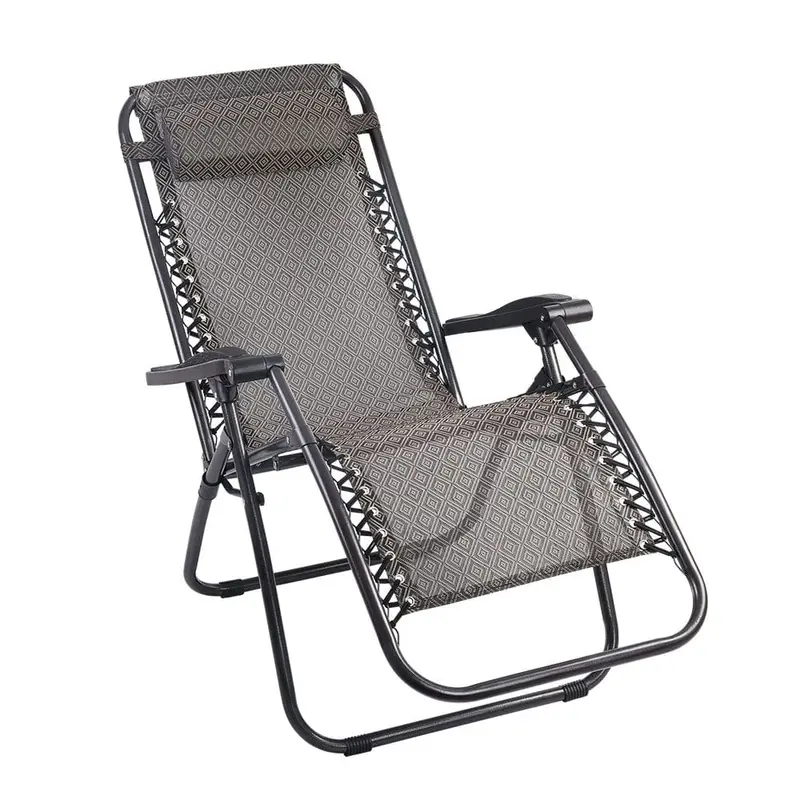 Gardeon Zero Gravity Recliner – Outdoor Lounge Chair With Adjustable Head & Back Support (Beige) 1