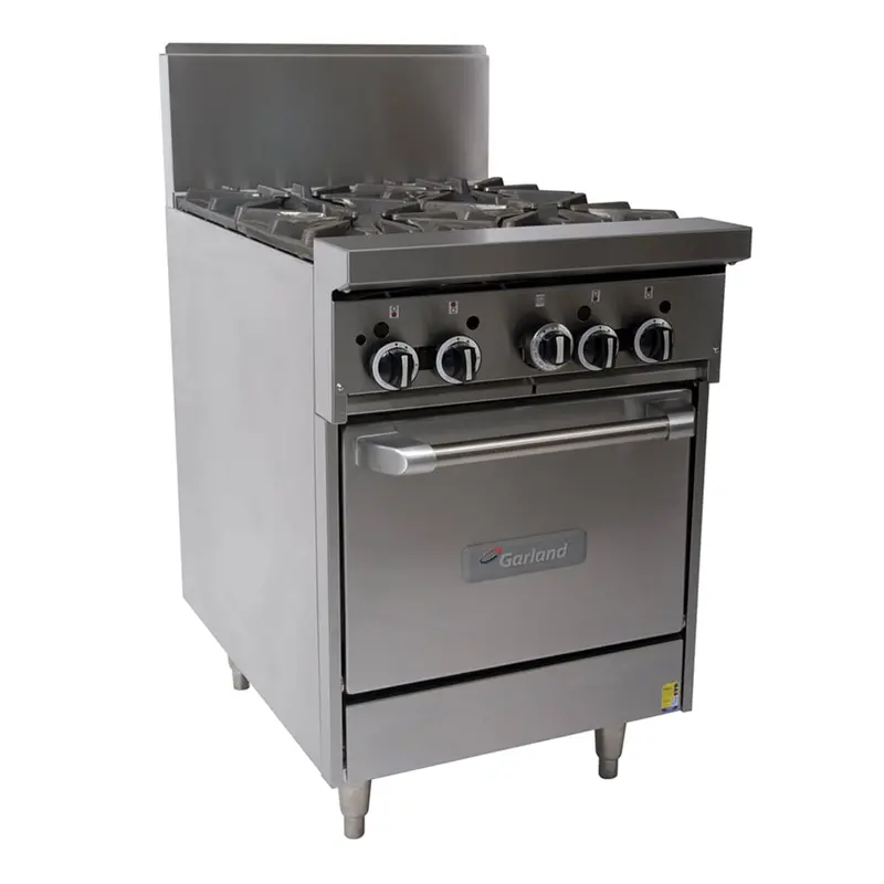 Garland Gf24-4L-Ng 600Mm 4-Burner Range With Standard Oven – Natural Gas 1