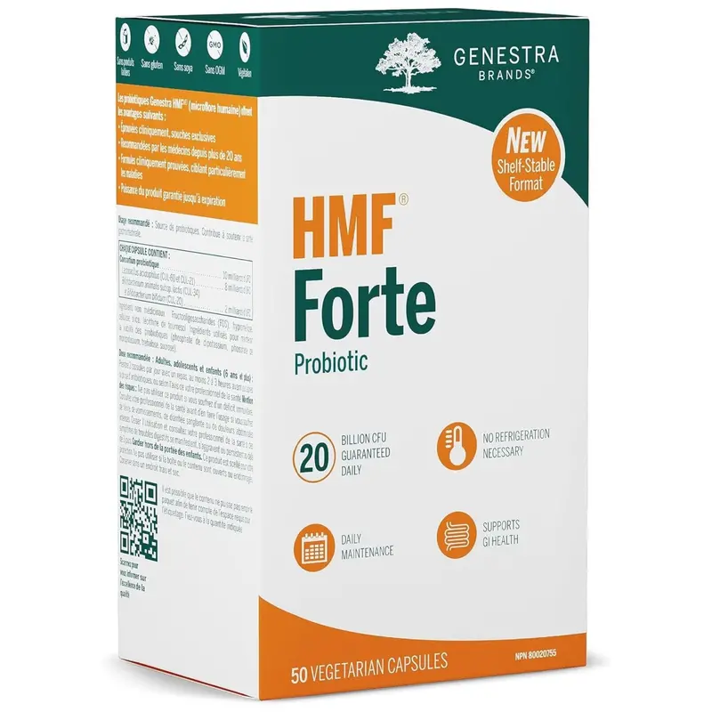 Genestra Hmf Forte Probiotic – High-Potency Shelf-Stable Formula, 50 Capsules 1