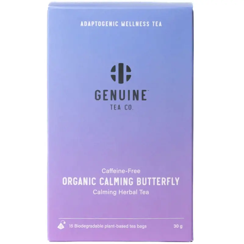 Genuine Tea Organic Butterfly Calming Herbal Tea – 15 Tea Bags 1