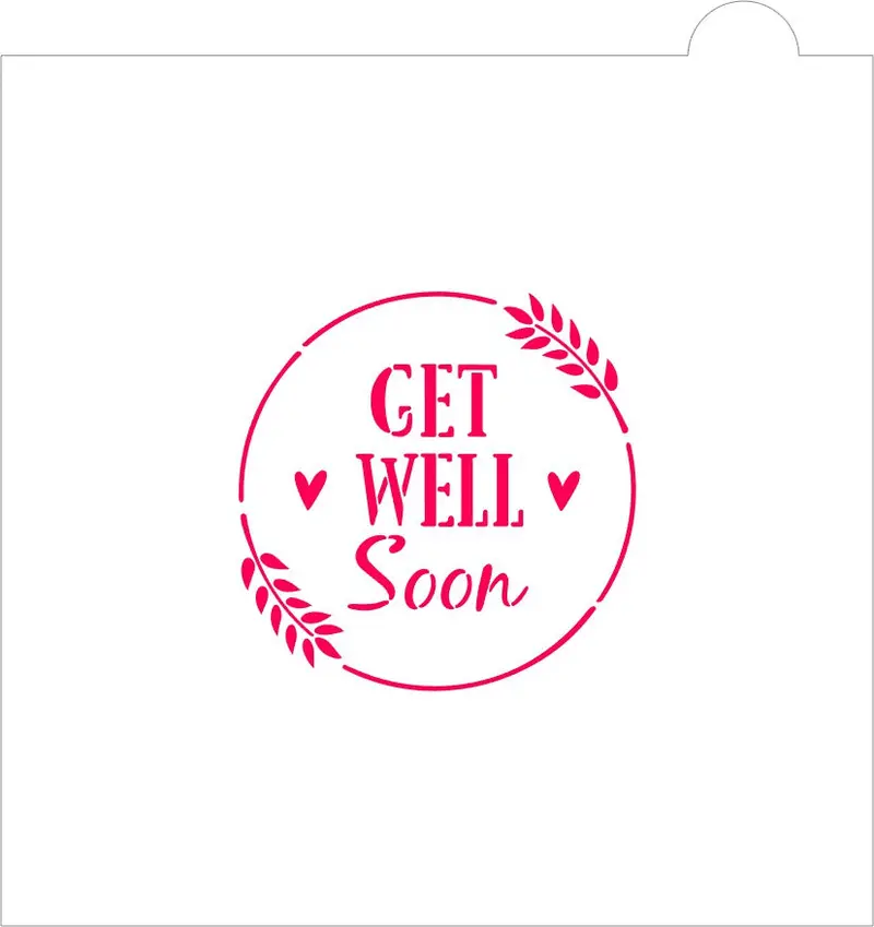'Get Well Soon' Comfort Stencil For Thoughtful Treats 1