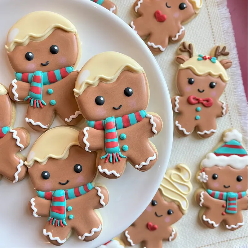 Gingerbread Person With Scarf Cookie Cutter 1
