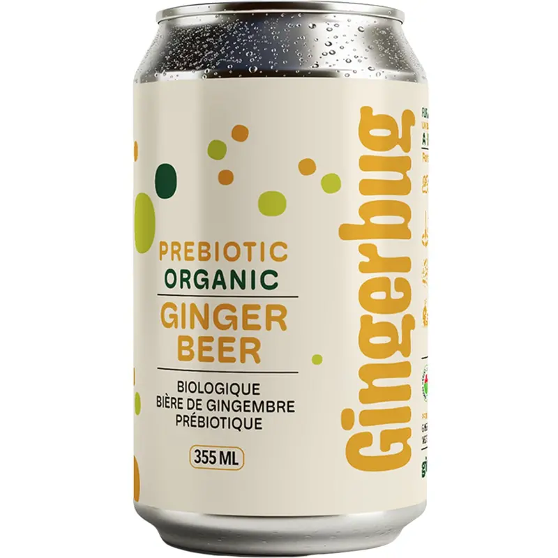 Gingerbug Original Organic Prebiotic Ginger Beer – 355 Ml 1