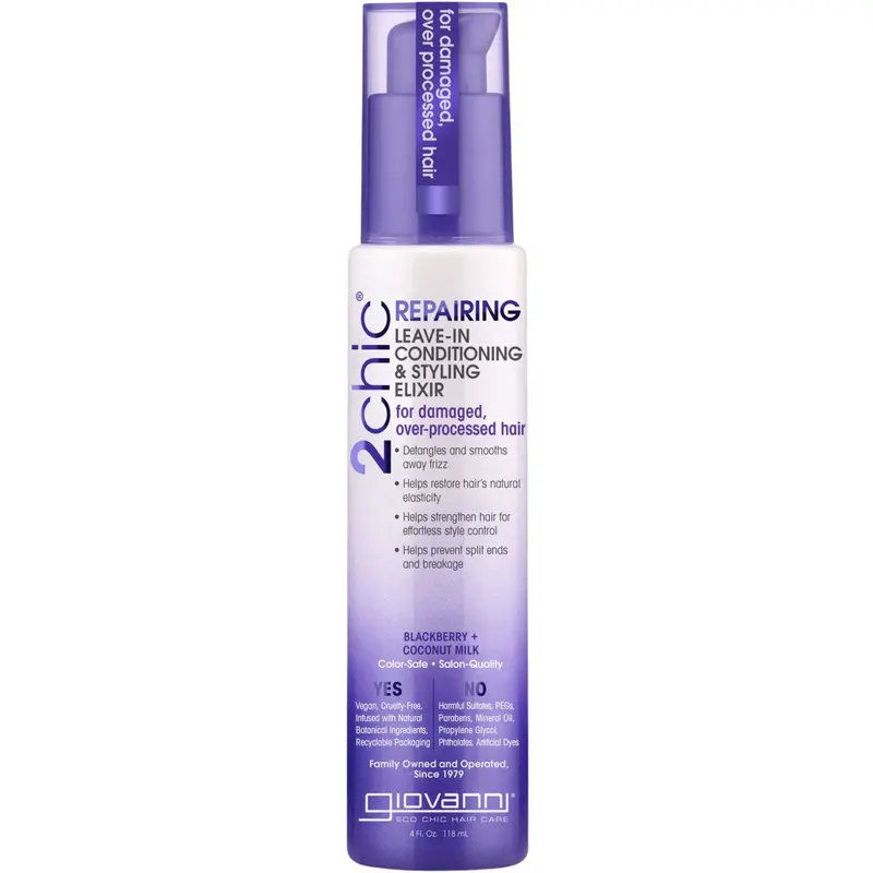 Giovanni Repairing Leave-In Conditioning & Styling Elixir – 118 Ml Multi-Benefit Hair Serum 1