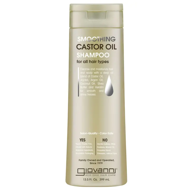 Giovanni Smoothing Castor Oil Shampoo – 399Ml Travel-Friendly Moisture Boost 1