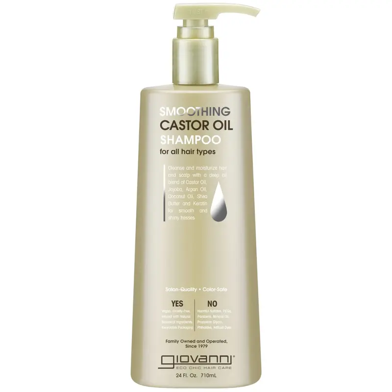 Giovanni Smoothing Castor Oil Shampoo – 710Ml Hydrating Hair Cleanser 1
