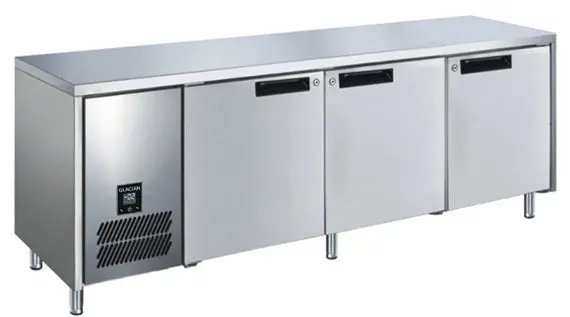 Glacian Slimline Three-Door Stainless Steel Freezer 1
