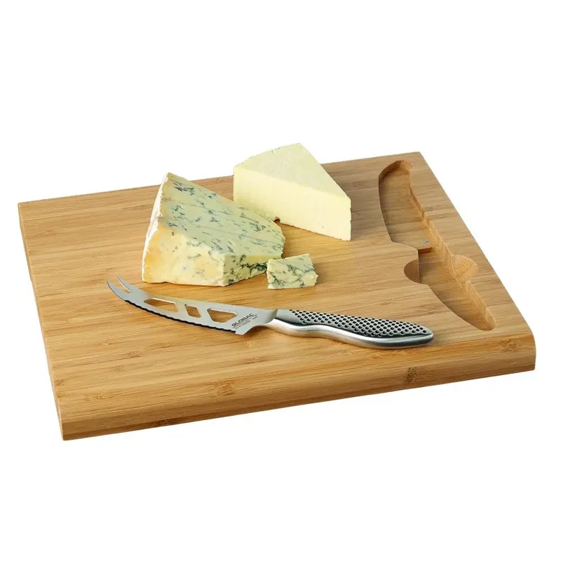 Global G-295/Bd Cheese Knife And Serving Board Set – Premium Stainless Steel Duo 1