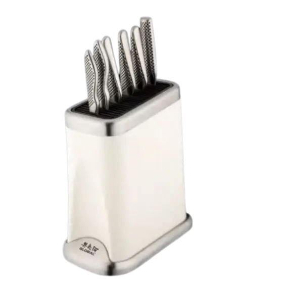 Global Tsuchi Earth-Inspired 7-Piece Knife Block Set (G-Earth7B) 1
