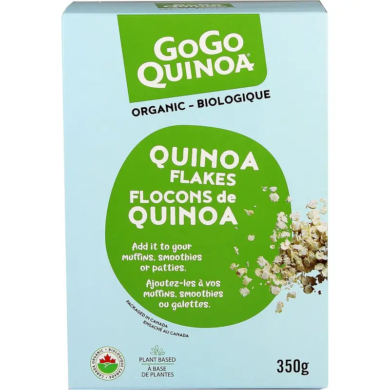Gogo Quinoa Organic Quinoa Flakes – Quick-Cook Breakfast Base, 350 G 1