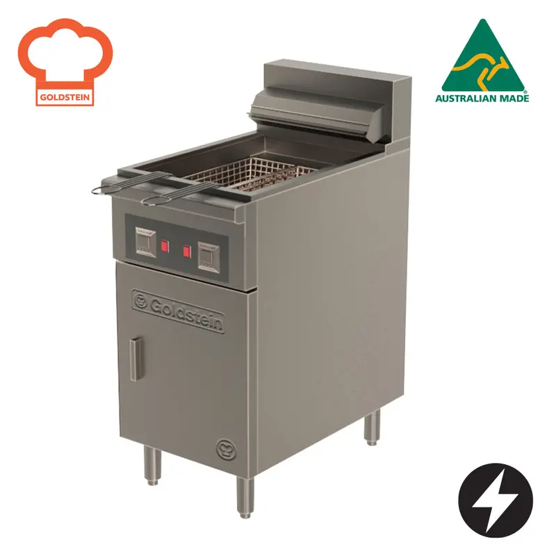 Goldstein Fret18Dl Split-Pan Deep Fryer – 2 Baskets, 17L Total 1