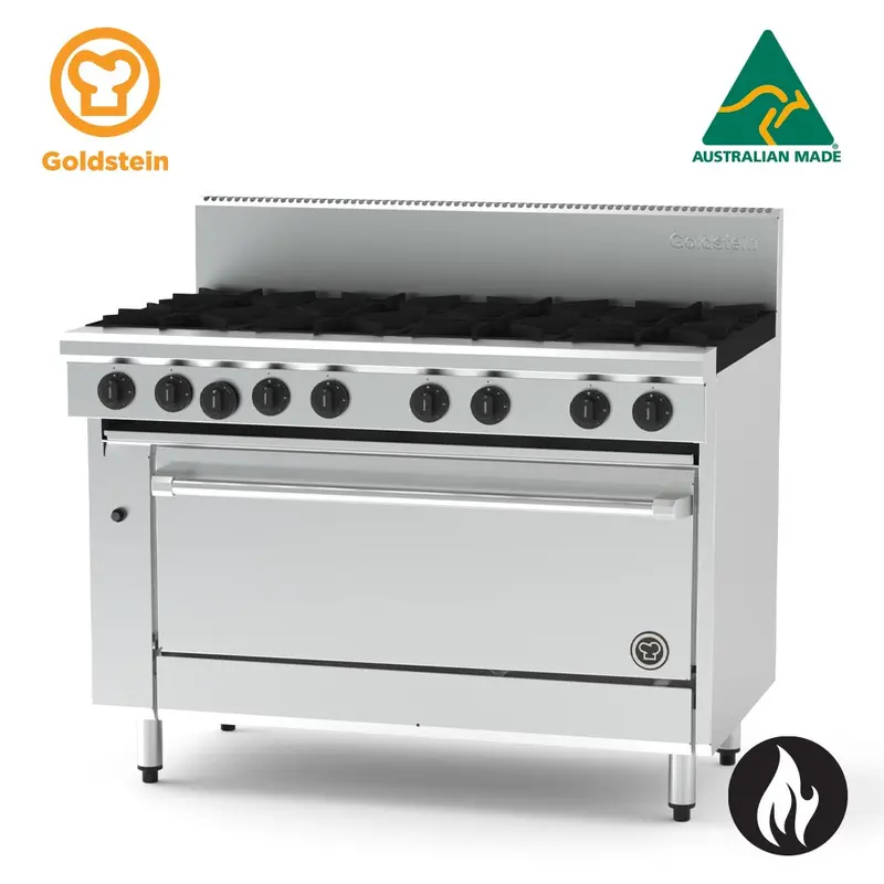 Goldstein Pf840 8-Burner High-Capacity Gas Oven Range 1